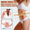 Curved Wooden Massage Roller – Body Shaping &amp; Lymphatic Drainage Tool